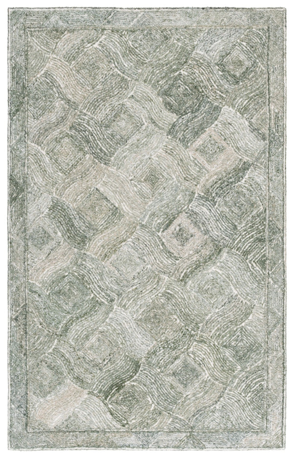 Safavieh Marquee Hand-tufted Area Rug For Hallways - Timeless Sophistication & Comfort For Your Home Decor Green ,Ivory 40% Wool,40% Pet,20% Cotton Mrq513y-9