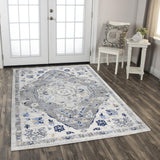 Rizzy Marquise MRQ847 Power Loomed  Polypropylene  Rug L. Gray 8'0" x 9'6"