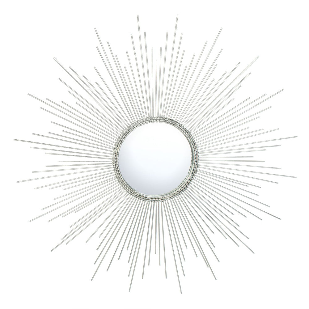 Safavieh EMME Sunburst Mirror - Radiant Silver Starburst Design for Modern Glamour in Any Room, 30" x 30" MRR1003A