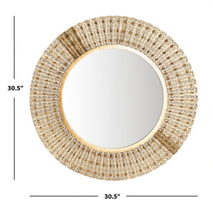 Safavieh ENSLEY Mirror - Elegant Gold-Finished Accent for Classic and Modern Decor in Any Room Setting MRR1015A
