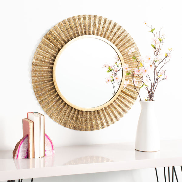 Safavieh ENSLEY Mirror - Elegant Gold-Finished Accent for Classic and Modern Decor in Any Room Setting MRR1015A