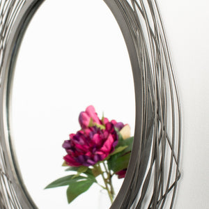 Safavieh NIXIE Mirror - Striking Circular Design with Chic Black Finish for Modern Living Spaces & Entryways MRR1026A