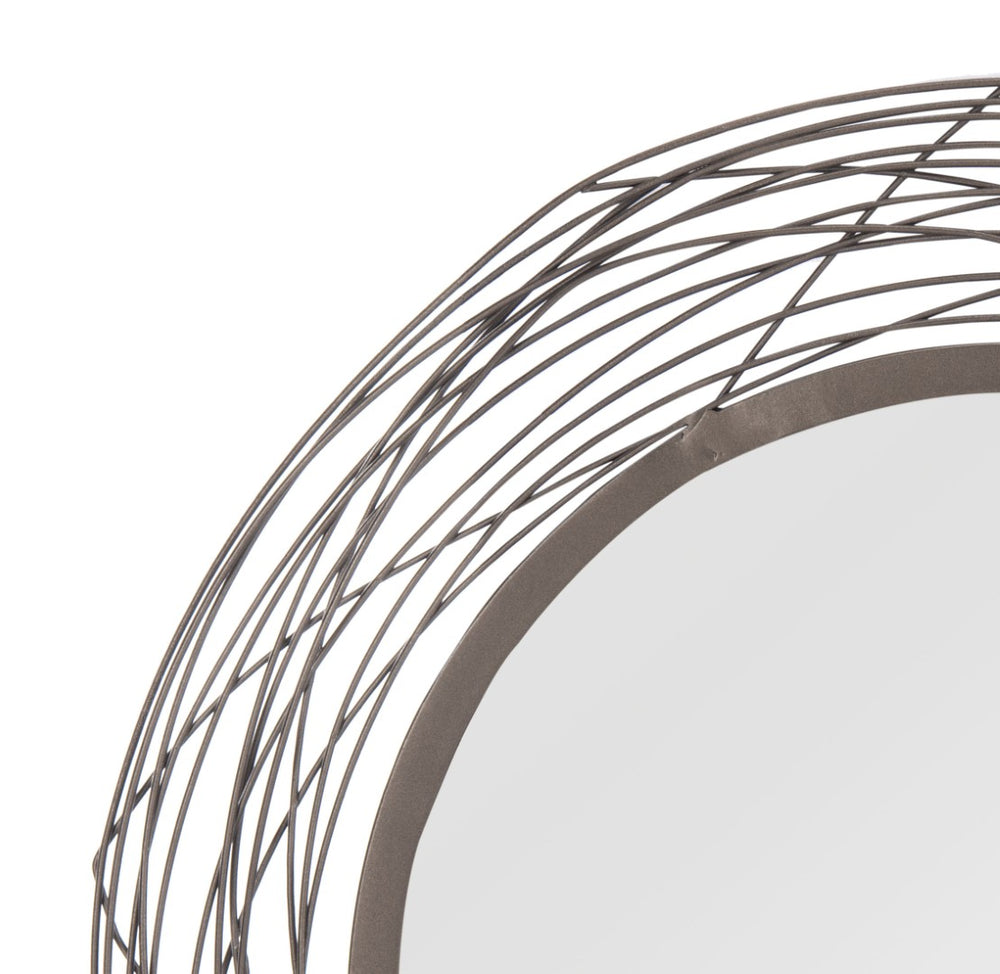 Safavieh NIXIE Mirror - Striking Circular Design with Chic Black Finish for Modern Living Spaces & Entryways MRR1026A