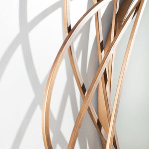 Safavieh SINISA Mirror - Radiant Bronze Atomic Design for Contemporary Spaces, Entryways & Living Rooms MRR1028A
