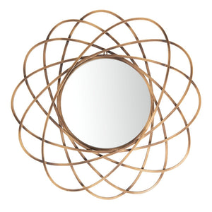 Safavieh SINISA Mirror - Radiant Bronze Atomic Design for Contemporary Spaces, Entryways & Living Rooms MRR1028A