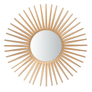 Safavieh ZYLA, 36-Inch Gold Sunburst Mirror - Glamorous Wall Decor for Entryway, Living Room, and More! MRR1029A