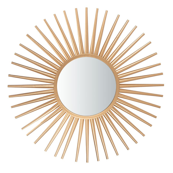 Safavieh ZYLA, 36-Inch Gold Sunburst Mirror - Glamorous Wall Decor for Entryway, Living Room, and More! MRR1029A