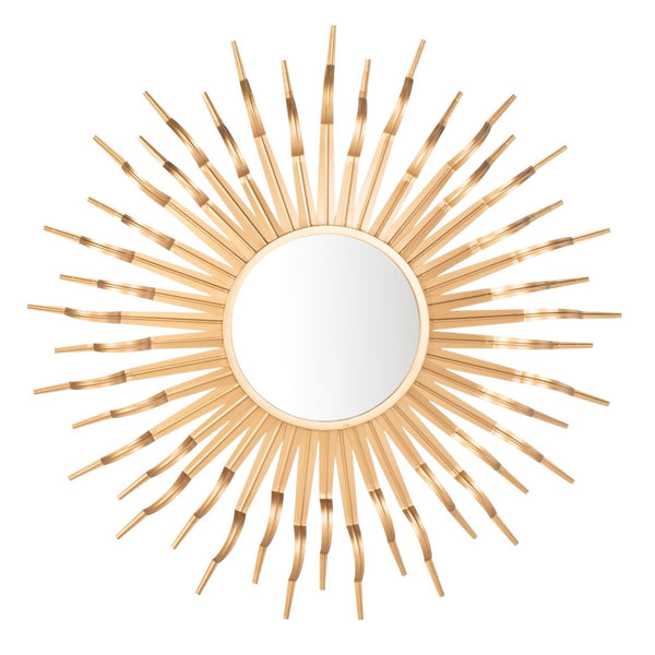 Safavieh NAYA Sunburst Mirror - Boho Chic Wall Decor with Radiant Gold Tines for Coastal Inspired Spaces Assorted MRR1034B
