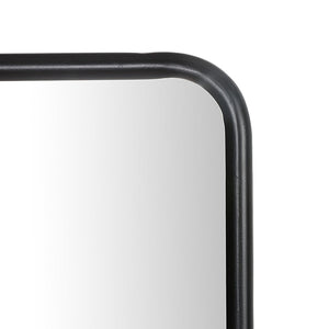 Safavieh TRINSY, 18-Inch Modern Black Iron Mirror with Shelf - Stylish Reflection & Storage for Your Space MRR1041A