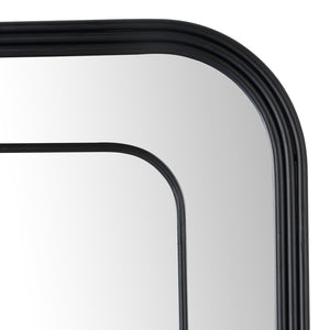 Safavieh SILTER, 22-Inch Jet-Black Iron/MDF Mirror - Timeless Mid-Century Modern Accent for Any Room MRR1049A