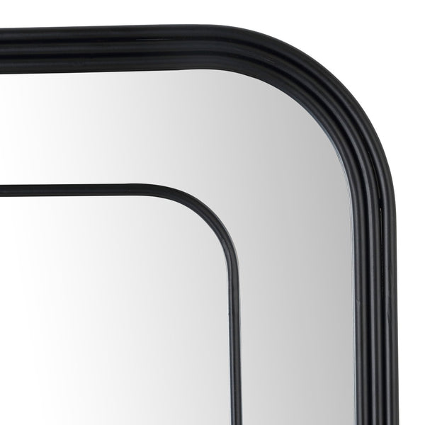 Safavieh SILTER, 22-Inch Jet-Black Iron/MDF Mirror - Timeless Mid-Century Modern Accent for Any Room MRR1049A