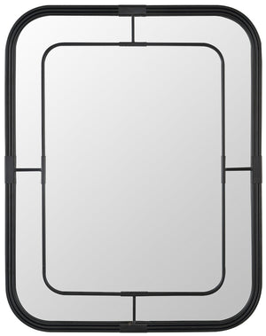 Safavieh SILTER, 22-Inch Jet-Black Iron/MDF Mirror - Timeless Mid-Century Modern Accent for Any Room MRR1049A