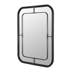 Safavieh SILTER, 22-Inch Jet-Black Iron/MDF Mirror - Timeless Mid-Century Modern Accent for Any Room MRR1049A