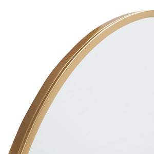 Safavieh RINLON, 30-Inch Gold Round Mirror - Modern Minimalist Accent for Entryways and Gallery Walls MRR1051A
