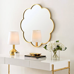Safavieh KESSLI, 28-Inch Round Mirror in Luxurious Gold Finish - Elevate Your Space with Elegance & Style MRR1052A