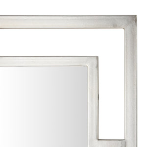 Safavieh GORLA, 22-Inch Silver Iron Mirror – Elegant Accent for Living Rooms, Bedrooms & Entryways MRR1054A