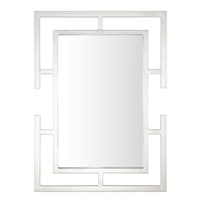 Safavieh GORLA, 22-Inch Silver Iron Mirror – Elegant Accent for Living Rooms, Bedrooms & Entryways MRR1054A