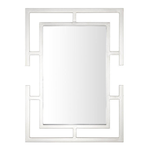 Safavieh GORLA, 22-Inch Silver Iron Mirror – Elegant Accent for Living Rooms, Bedrooms & Entryways MRR1054A