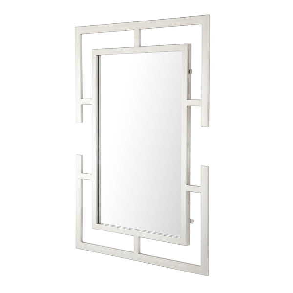 Safavieh GORLA, 22-Inch Silver Iron Mirror – Elegant Accent for Living Rooms, Bedrooms & Entryways MRR1054A