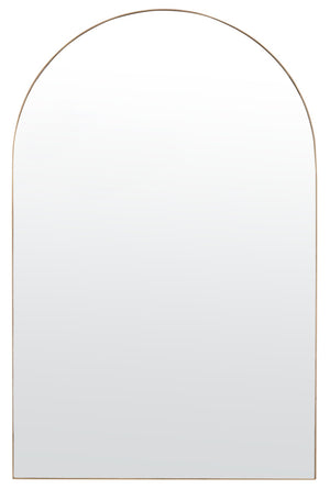 Safavieh JINLA, 20.25" Gold Arched Mirror - Timeless Design for Entryways, Bedrooms & Living Spaces, Elegant Finish MRR1055A