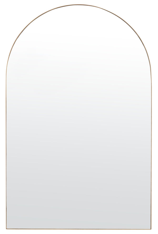 Safavieh JINLA, 20.25" Gold Arched Mirror - Timeless Design for Entryways, Bedrooms & Living Spaces, Elegant Finish MRR1055A