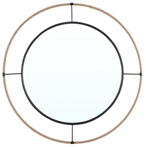 Safavieh DEMSON, 19.25-Inch Black Wall Mirror – Sleek Iron Frame, Contemporary Design for Any Room Décor MRR1058A