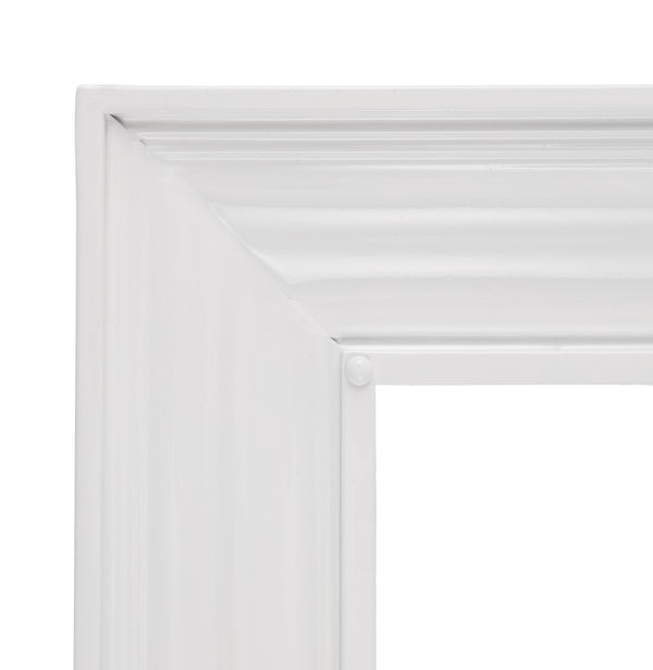 Safavieh LINSA, 24-Inch White Paneled Mirror - Farmhouse Style with Durable Iron & MDF Construction for Any Space MRR1059A