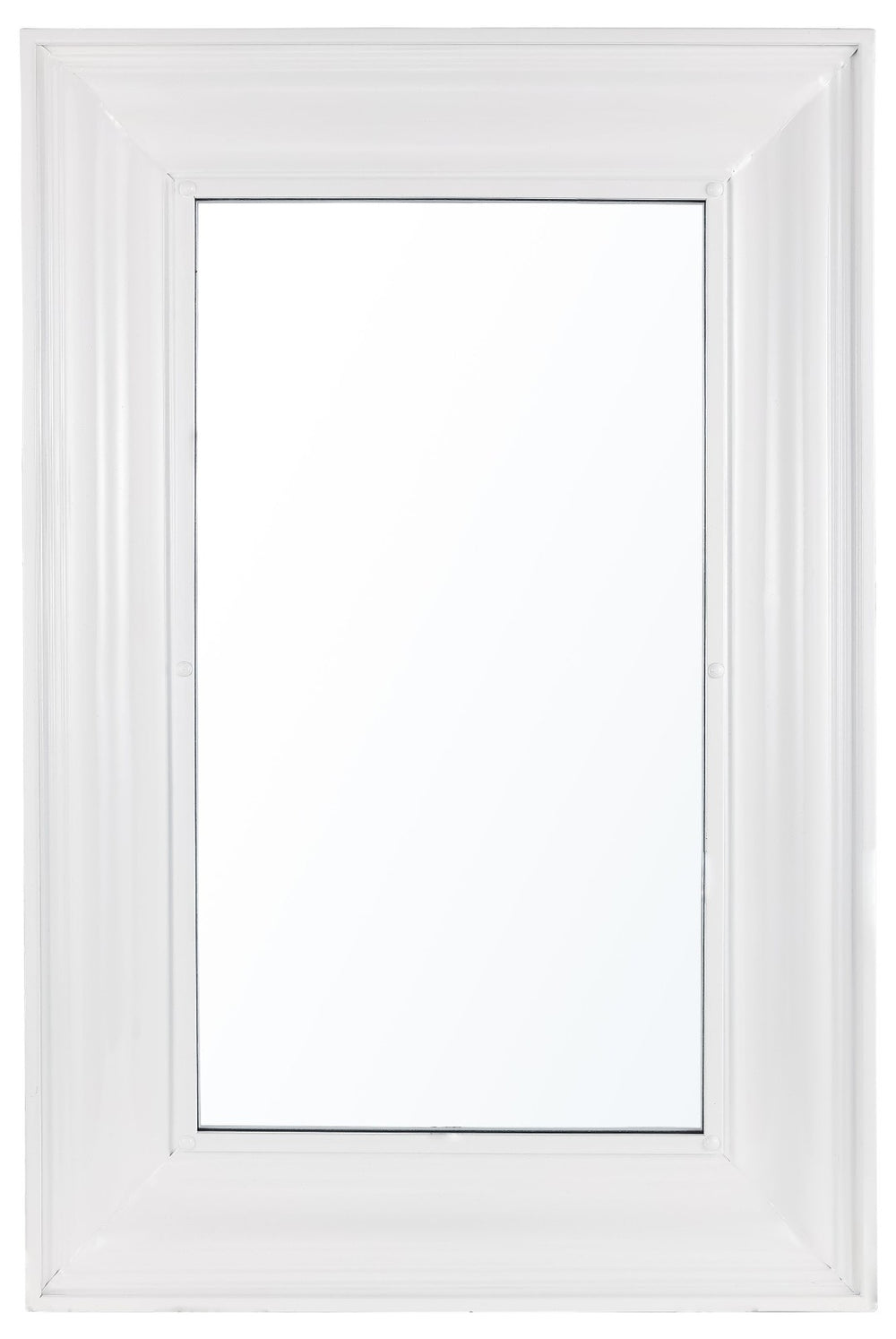 Safavieh LINSA, 24-Inch White Paneled Mirror - Farmhouse Style with Durable Iron & MDF Construction for Any Space MRR1059A