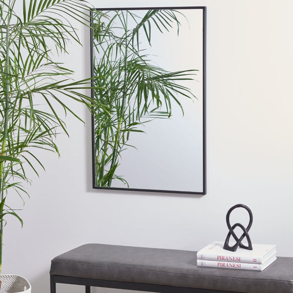 Safavieh YESMI, 24-Inch Black Iron/MDF Mirror – Elegant Rectangular Design for Modern Spaces and Home Decor MRR1061A