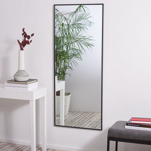 Safavieh CALA, 24-Inch Full-Length Mirror in Matte Black - Sleek, Minimalist Design for Any Space MRR1062A