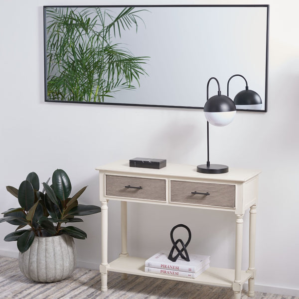Safavieh CALA, 24-Inch Full-Length Mirror in Matte Black - Sleek, Minimalist Design for Any Space MRR1062A