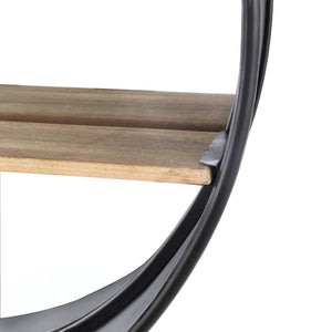 Safavieh BONNI, 24-Inch Black Iron/MDF Mirror with Integrated Shelf for Modern Home Décor and Style MRR1063A