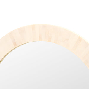 Safavieh Sabi, 29.2-inch Antique Ivory Resin Mirror - Elegant Faux Bone Design For Home Decor Enhancement Antique Ivory ,Faux Bone Resin+Mdf Mrr1501a