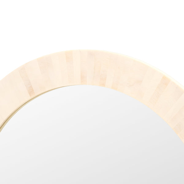 Safavieh Sabi, 29.2-inch Antique Ivory Resin Mirror - Elegant Faux Bone Design For Home Decor Enhancement Antique Ivory ,Faux Bone Resin+Mdf Mrr1501a