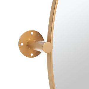 Safavieh ELDIA, 36 Inch Iron Mirror - Stylish Minimalist Design to Elevate Any Space with Timeless Elegance Brass MRR2000A