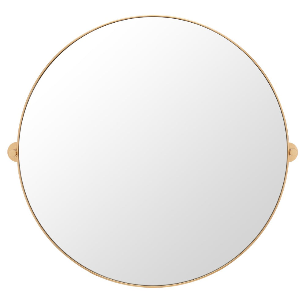 Safavieh ELDIA, 36 Inch Iron Mirror - Stylish Minimalist Design to Elevate Any Space with Timeless Elegance Brass MRR2000A