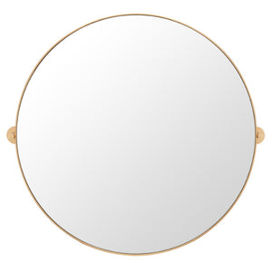 Safavieh ELDIA, 36 Inch Iron Mirror - Stylish Minimalist Design to Elevate Any Space with Timeless Elegance Brass MRR2000A