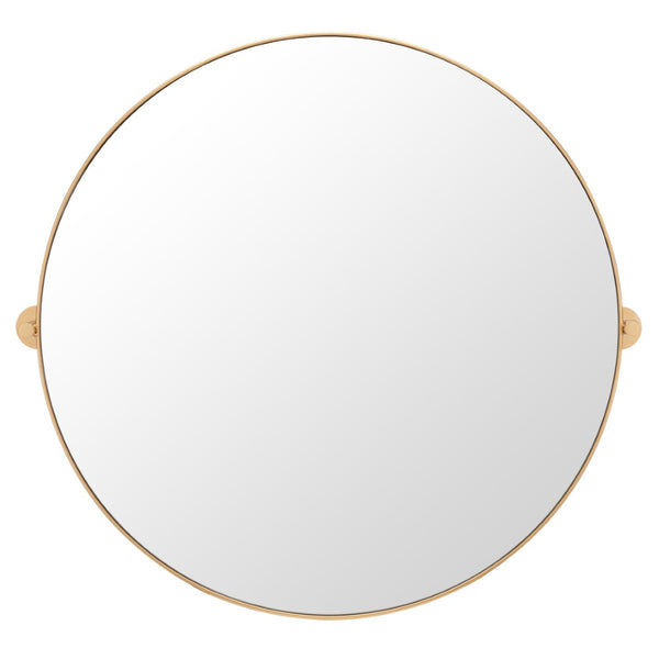 Safavieh ELDIA, 36 Inch Iron Mirror - Stylish Minimalist Design to Elevate Any Space with Timeless Elegance Brass MRR2000A