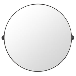 Safavieh ELDIA, 36 Inch Iron Mirror - Stylish Minimalist Design to Elevate Any Space with Timeless Elegance Black MRR2000B