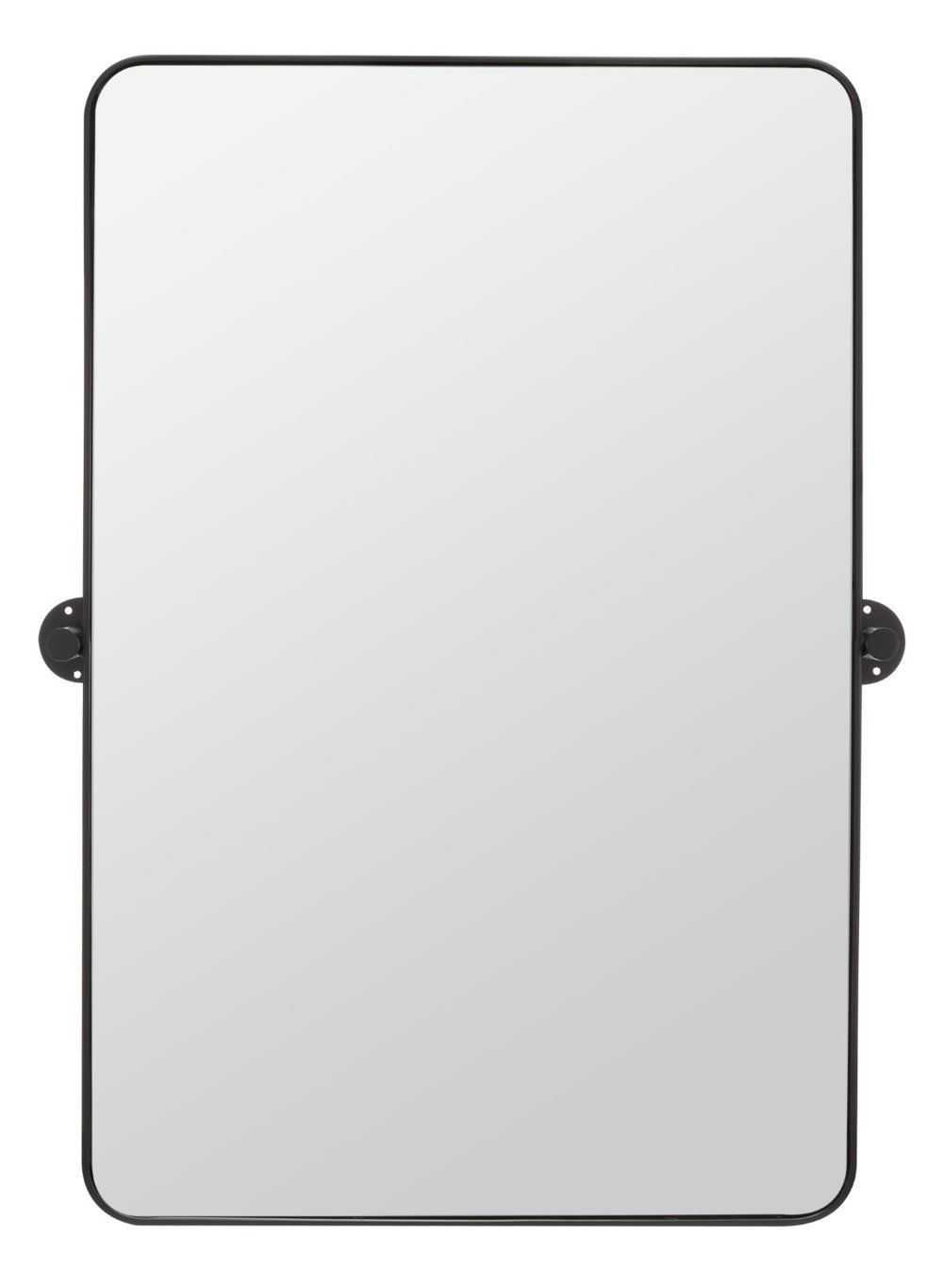 Safavieh DELINAH, 24-Inch Iron Mirror – Elevate Your Space with Minimalist Elegance and Timeless Style Black MRR2001A
