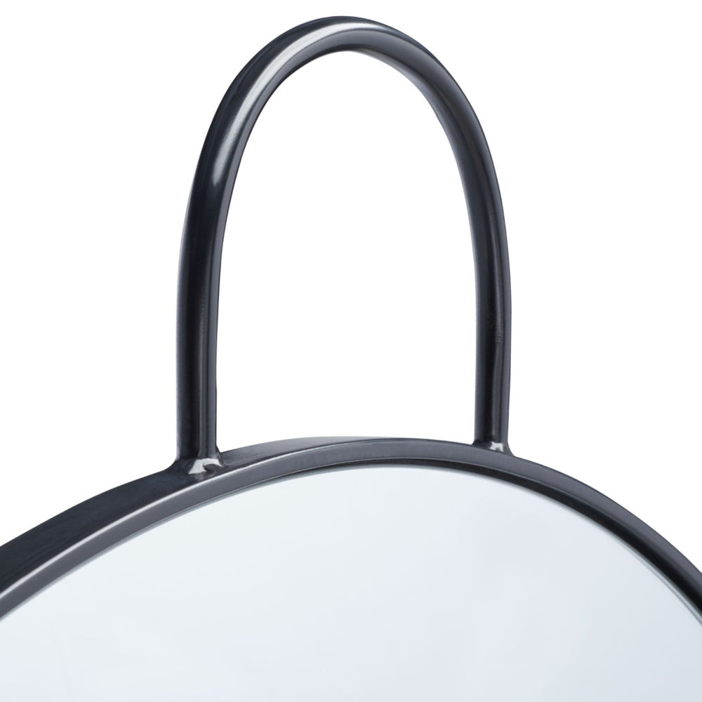 Safavieh CARLISI, 36-Inch Round Iron Mirror for Modern Minimalist Decor - Elevate Your Space Elegantly Black MRR2002A