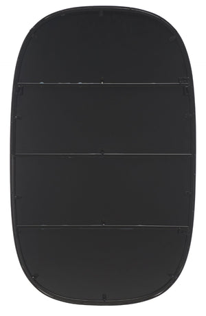 Safavieh VARIA, 23-Inch Iron Mirror - A Stylish Minimalist Accent for Modern Home Décor and Timeless Elegance Black MRR2007B