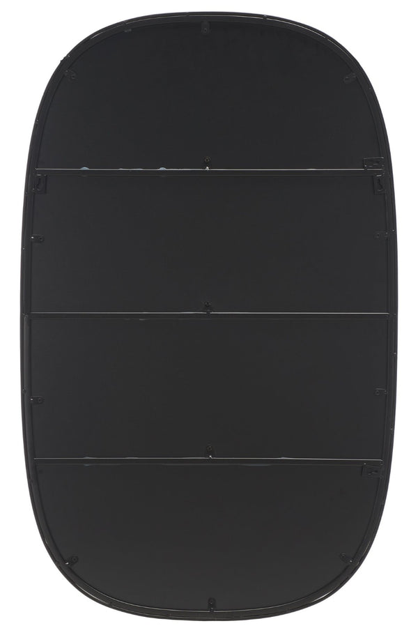 Safavieh VARIA, 23-Inch Iron Mirror - A Stylish Minimalist Accent for Modern Home Décor and Timeless Elegance Black MRR2007B