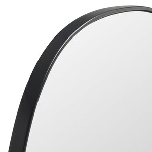 Safavieh VARIA, 23-Inch Iron Mirror - A Stylish Minimalist Accent for Modern Home Décor and Timeless Elegance Black MRR2007B