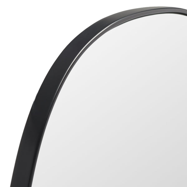 Safavieh VARIA, 23-Inch Iron Mirror - A Stylish Minimalist Accent for Modern Home Décor and Timeless Elegance Black MRR2007B