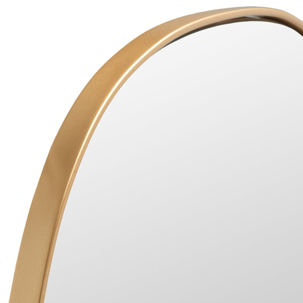 Safavieh VARIA, 23-Inch Iron Mirror - A Stylish Minimalist Accent for Modern Home Décor and Timeless Elegance Brass MRR2007C