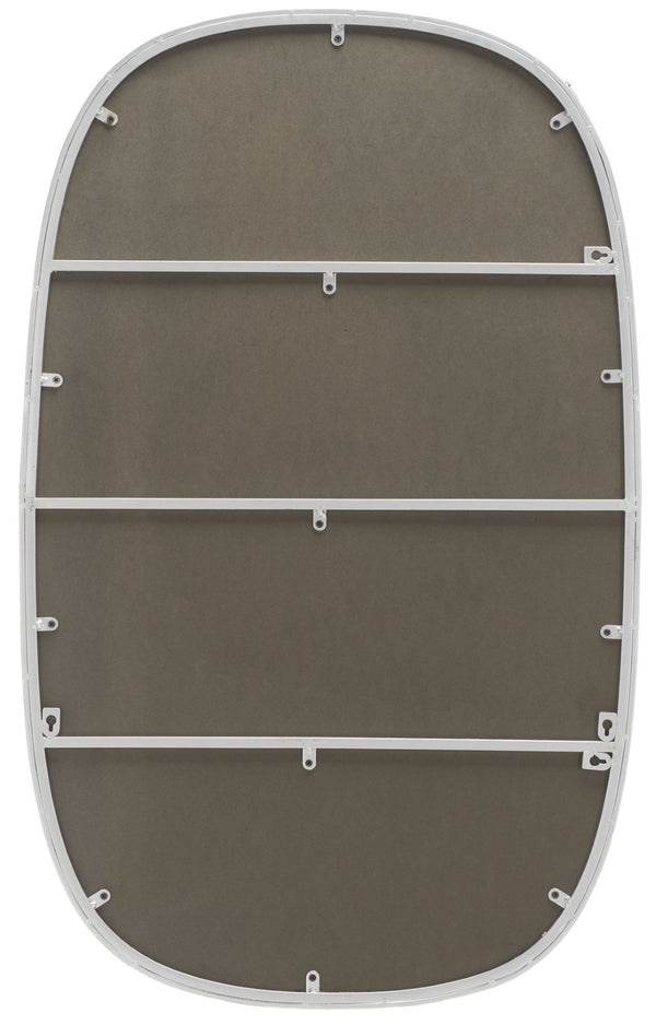 Safavieh VARIA, 23-Inch Iron Mirror - A Stylish Minimalist Accent for Modern Home Décor and Timeless Elegance Silver MRR2007D