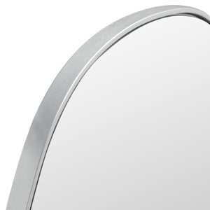 Safavieh VARIA, 23-Inch Iron Mirror - A Stylish Minimalist Accent for Modern Home Décor and Timeless Elegance Silver MRR2007D