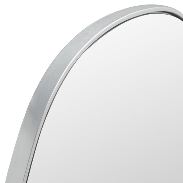 Safavieh VARIA, 23-Inch Iron Mirror - A Stylish Minimalist Accent for Modern Home Décor and Timeless Elegance Silver MRR2007D