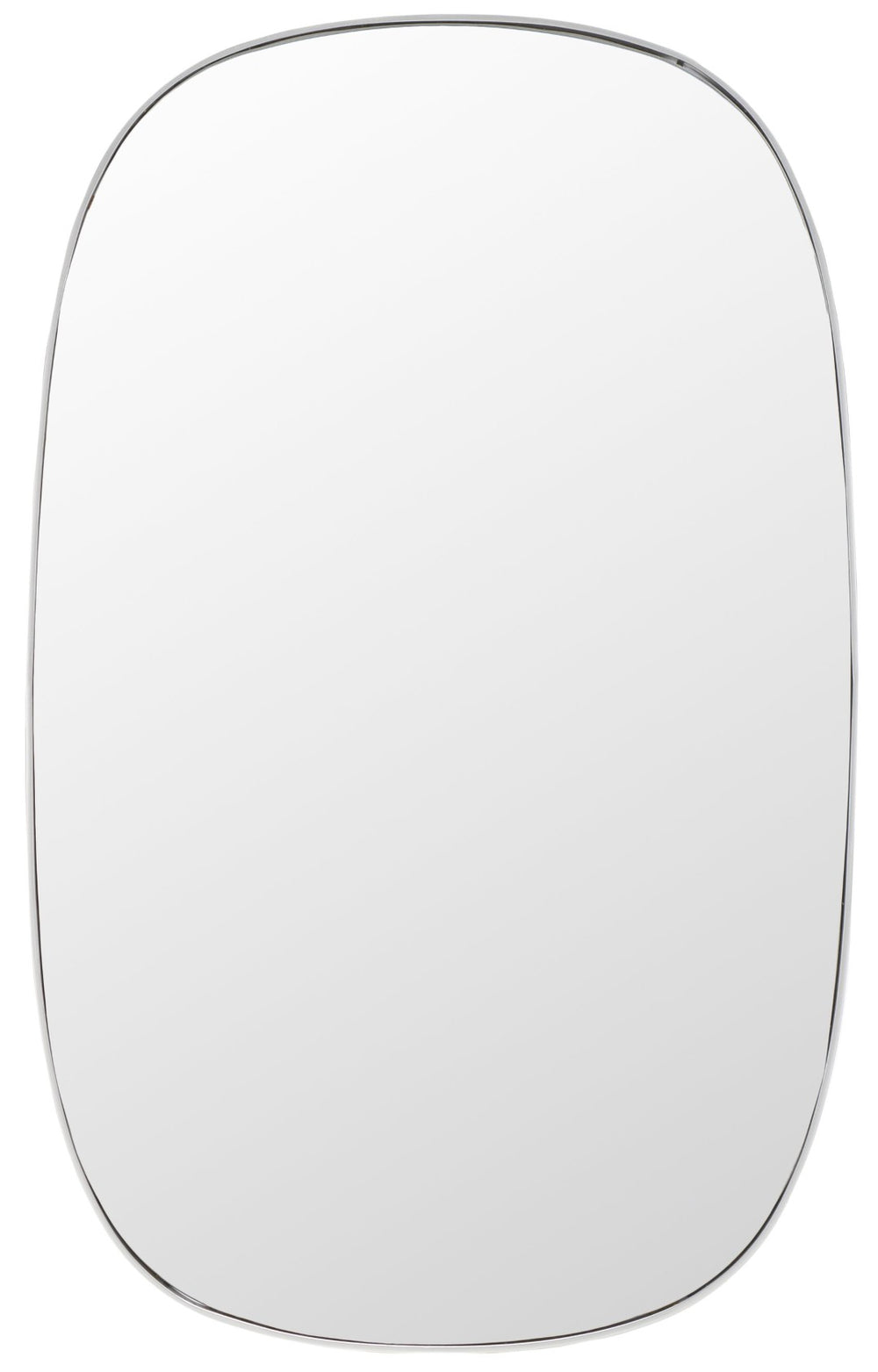 Safavieh VARIA, 23-Inch Iron Mirror - A Stylish Minimalist Accent for Modern Home Décor and Timeless Elegance Silver MRR2007D
